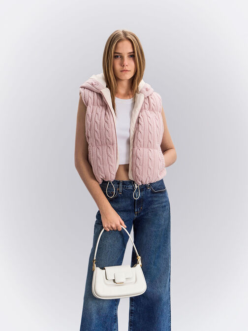 Koa Push-Lock Top Handle Bag, , hi-res