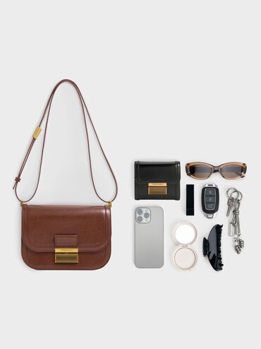 Charlot Bag, Dark Brown, hi-res