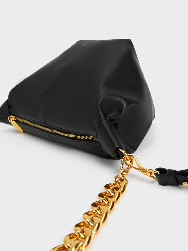 Daki Chain Handle Hobo Bag, , hi-res