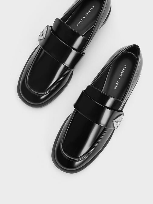 Trice Metallic Accent Loafers, Black Boxed, hi-res