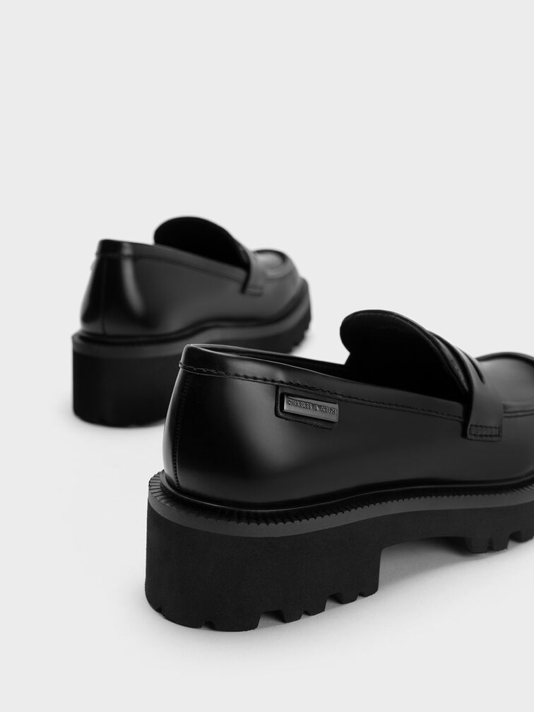 Covered Ridge-Sole Loafers, , hi-res
