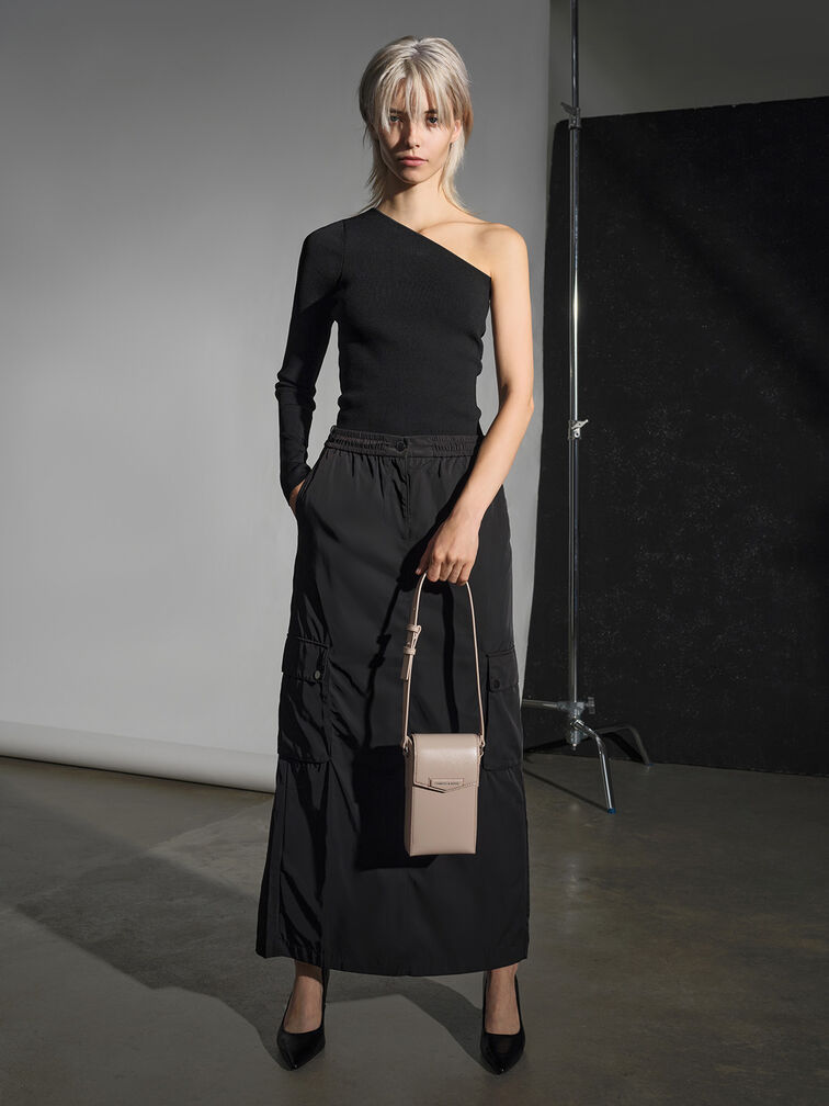 Mini Adelie Envelope Elongated Bag, Oat, hi-res