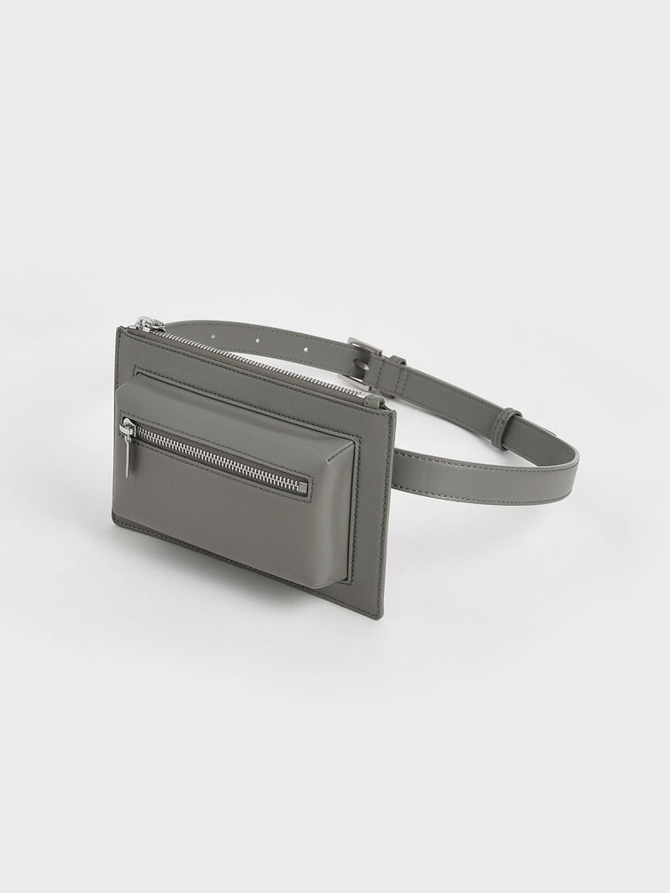 Double Zip Belt Bag, , hi-res