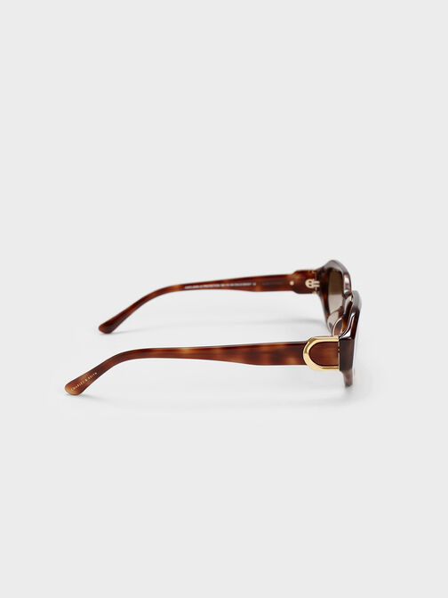 Gabine Recycled Acetate Oval Sunglasses, , hi-res
