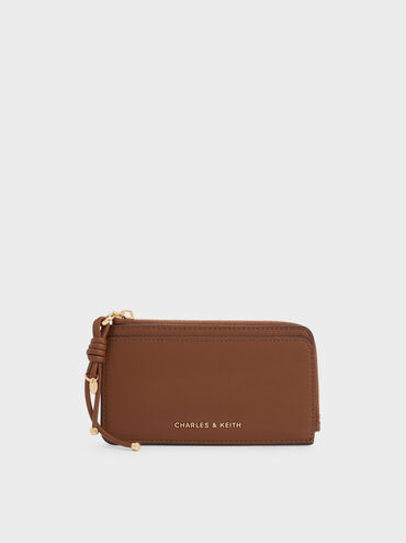 Everleigh Zip-Around Card Holder, Chocolate, hi-res