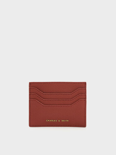 Multi-Slot Card Holder, สีมอคค่า, hi-res