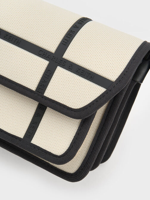 Avenue Contrast-Trim Crossbody Bag, , hi-res