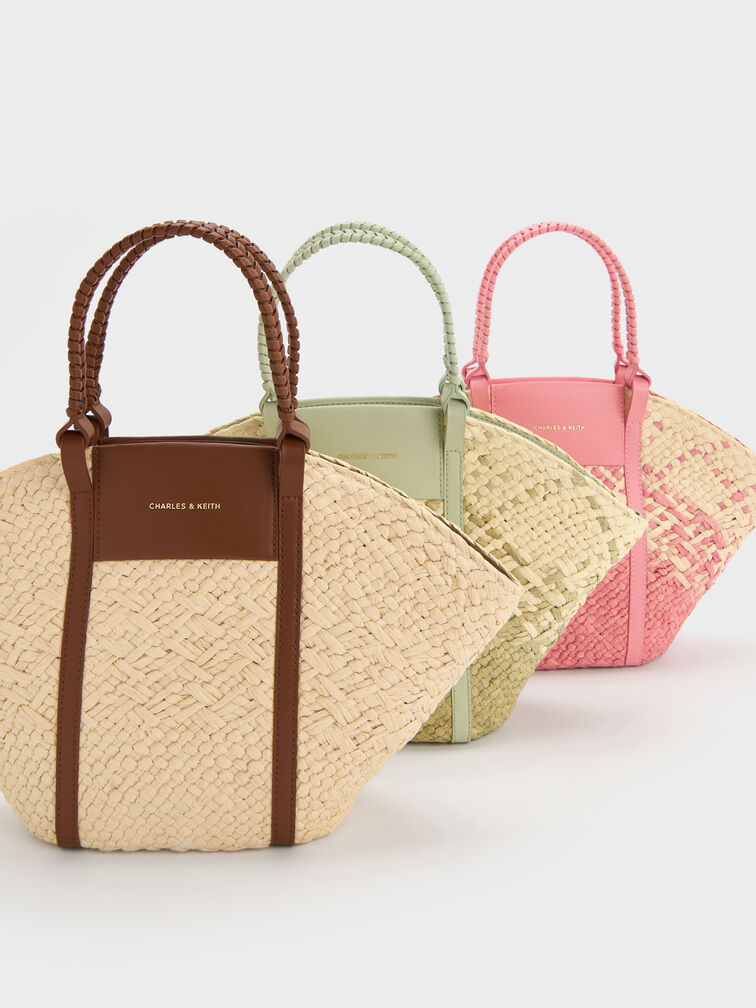 Shalia Raffia Basket Bag, Natural Raffia, hi-res