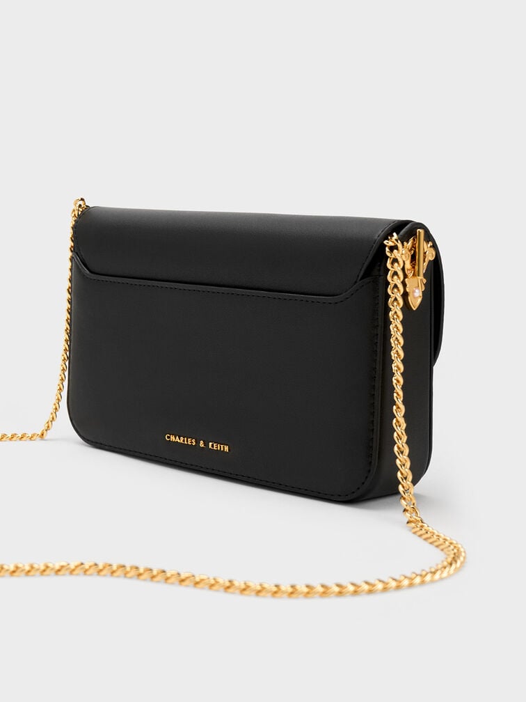 Merial Metallic Accent Clutch, , hi-res