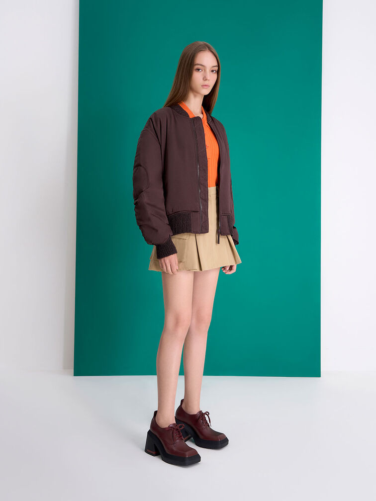 Emery Geometric Chunky Oxfords, , hi-res