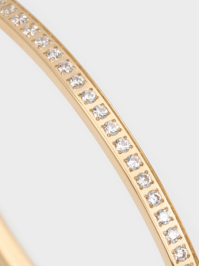 กำไลข้อมือประดับคริสตัลรุ่น Hermione, สีทอง, hi-res