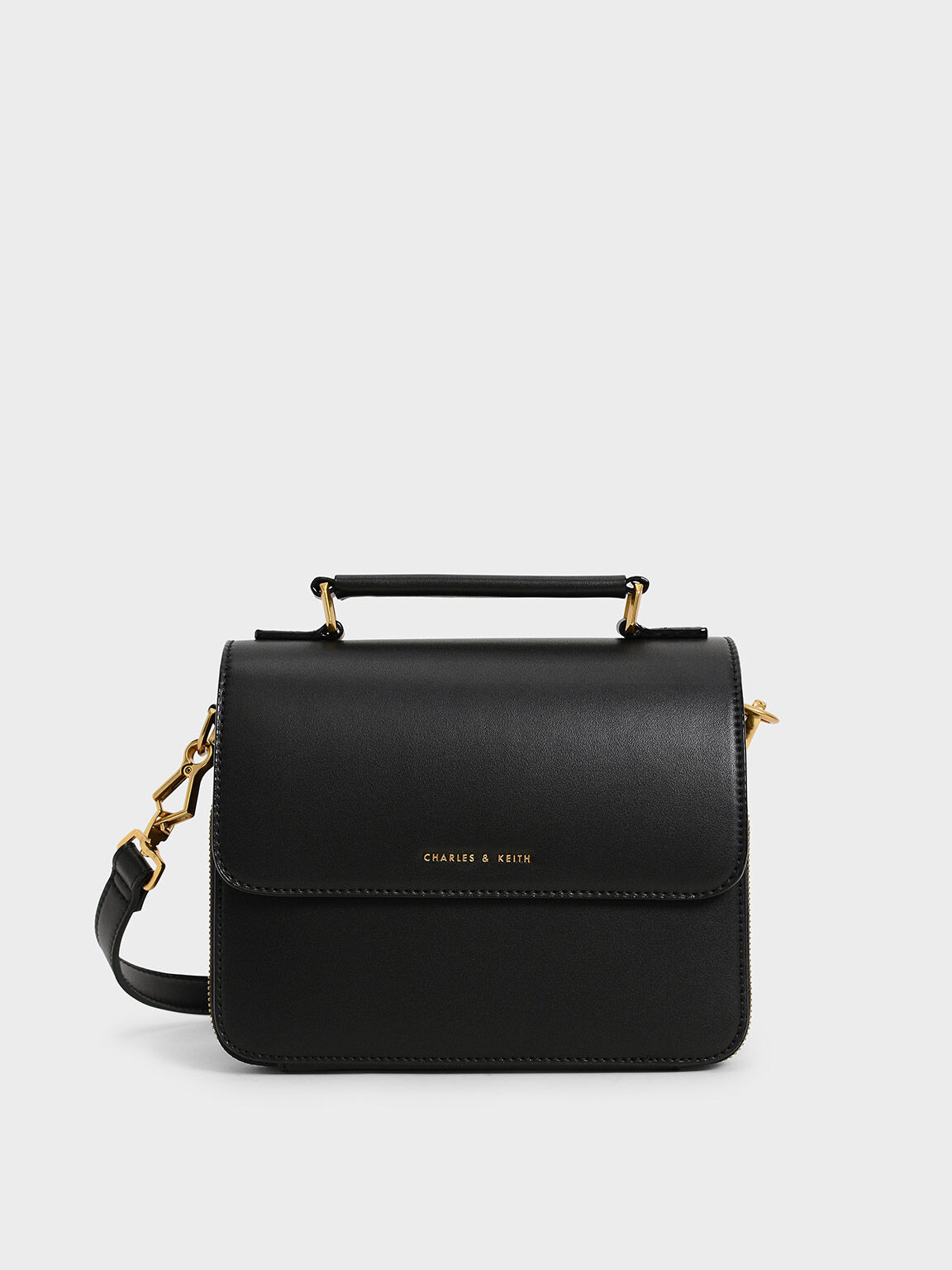 black top handle crossbody bag