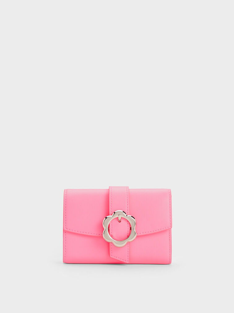 Petra Flower Buckle Wallet, , hi-res