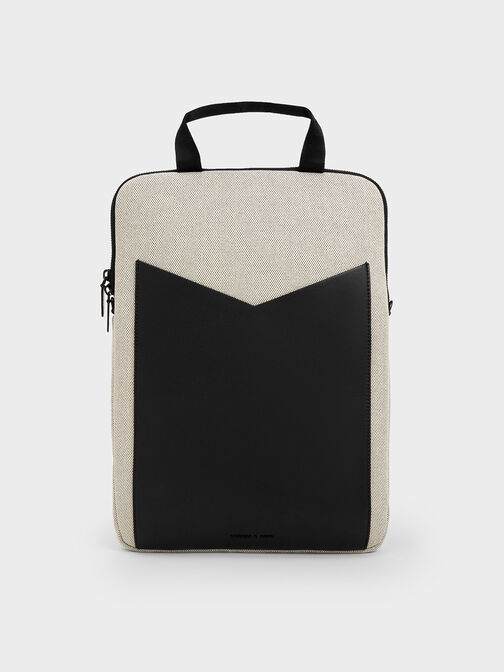 Gaia Canvas Laptop Bag, สีมัลติ, hi-res