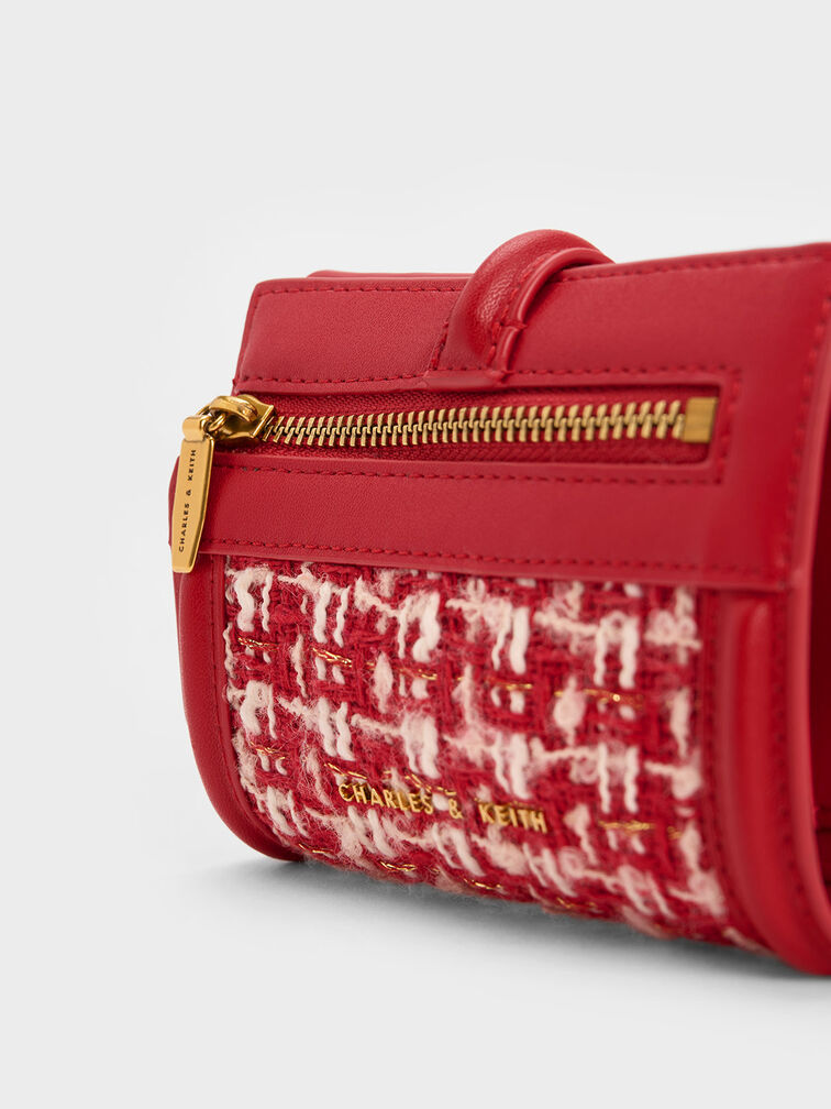 Trudy Metallic Accent Tweed Wallet, , hi-res
