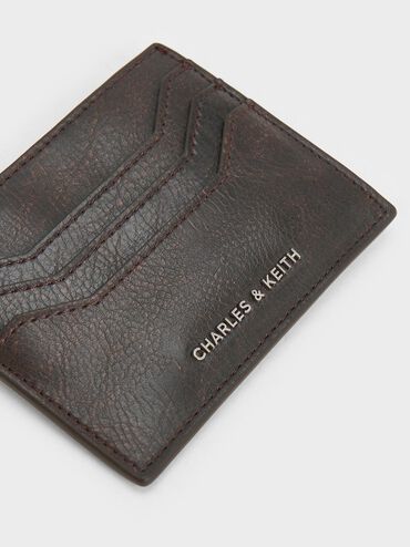 กระเป๋าใส่บัตรดีไซน์หลายช่องรุ่น Carli, สีดาร์คบราวน์, hi-res