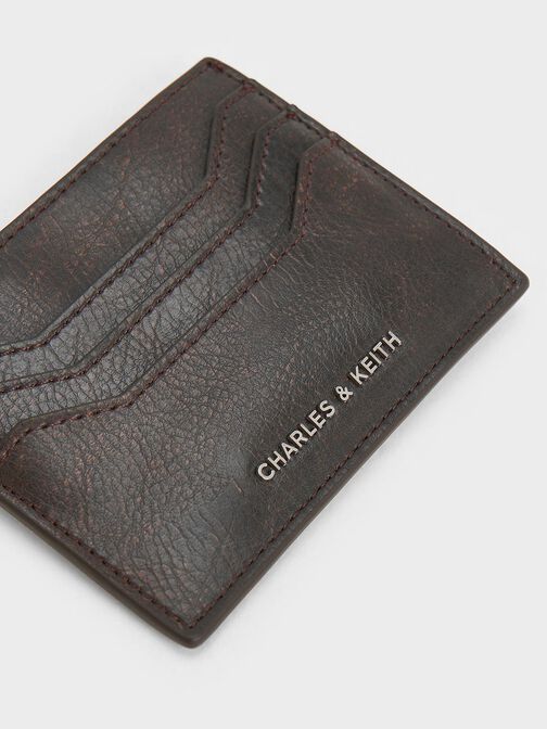 Carli Multi-Slot Card Holder, Dark Brown, hi-res