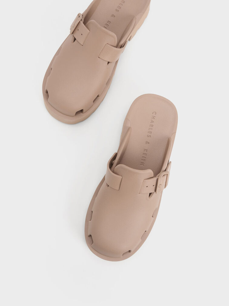 Mae Buckled Platform Mules, , hi-res