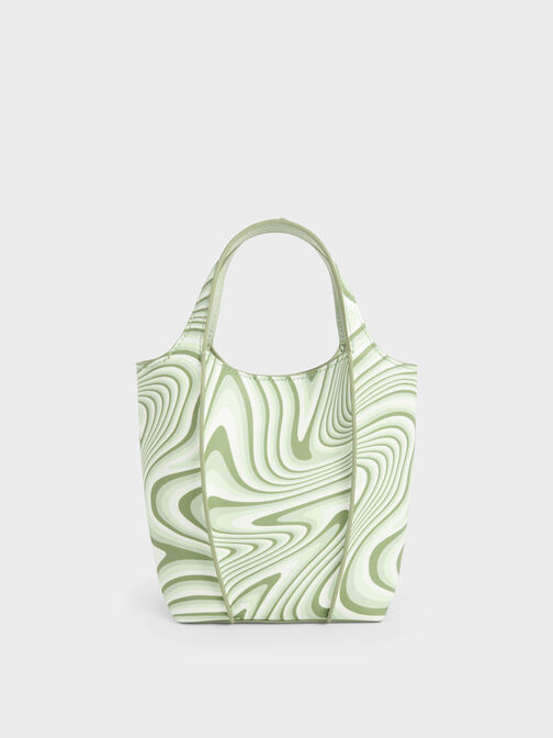 Arlys Swirl Print Tote Bag, , hi-res
