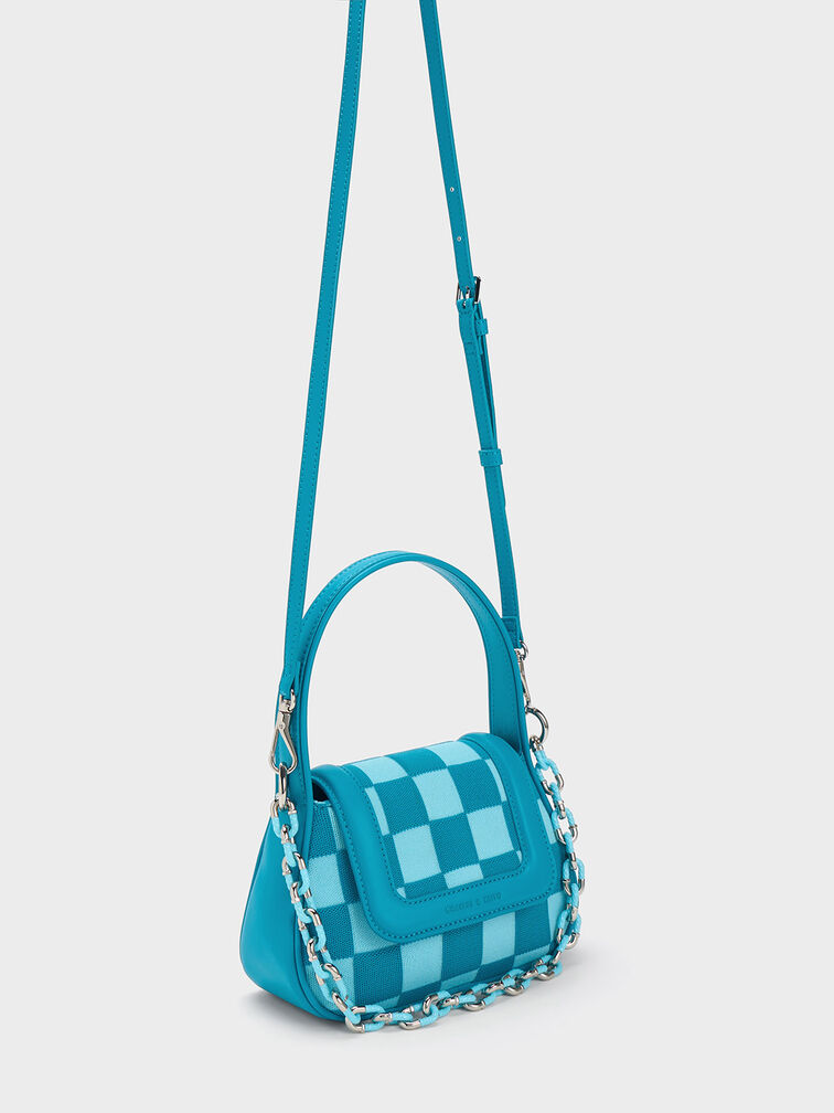 Shiloh Checkerboard Top Handle Bag, , hi-res