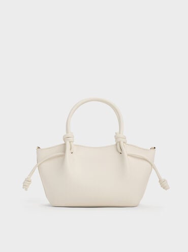 Sammie Knotted-Handle Tote Bag, Cream, hi-res