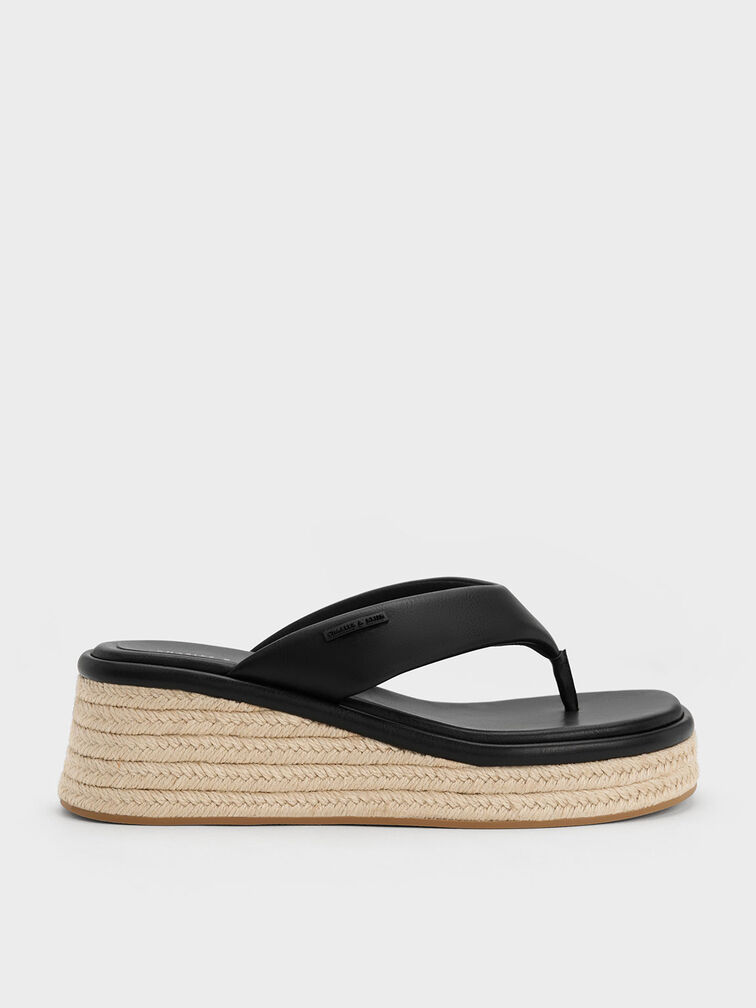 Espadrille Thong Sandals, , hi-res