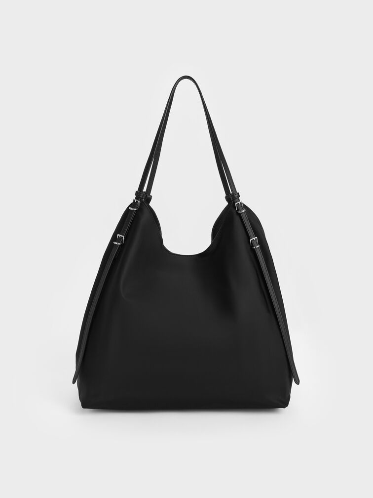 Levy Nylon Tote Bag, Noir, hi-res