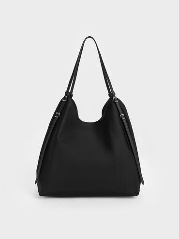 Levy Nylon Tote Bag, Noir, hi-res