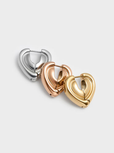 ต่างหูฮักกี้รุ่น Annalise, สีทอง, hi-res