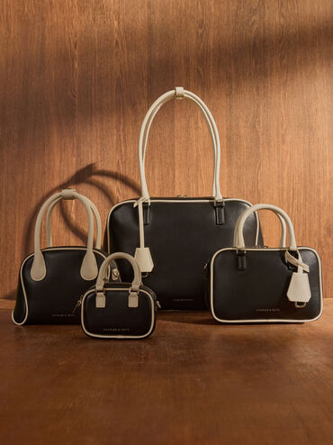 Sianna Two-Tone Bag Charm, Multi, hi-res