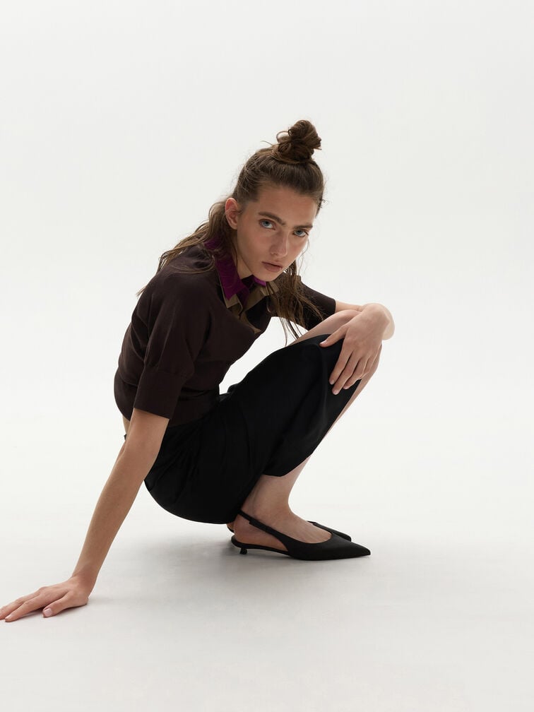 Brantley Bow Ankle-Strap Pumps, Grey, hi-res