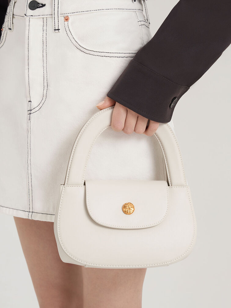 Double Handle Curved Tote, , hi-res