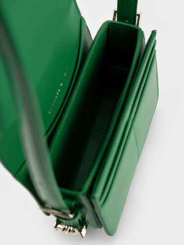 Mini Henrietta Shoulder Bag, สีเขียว, hi-res