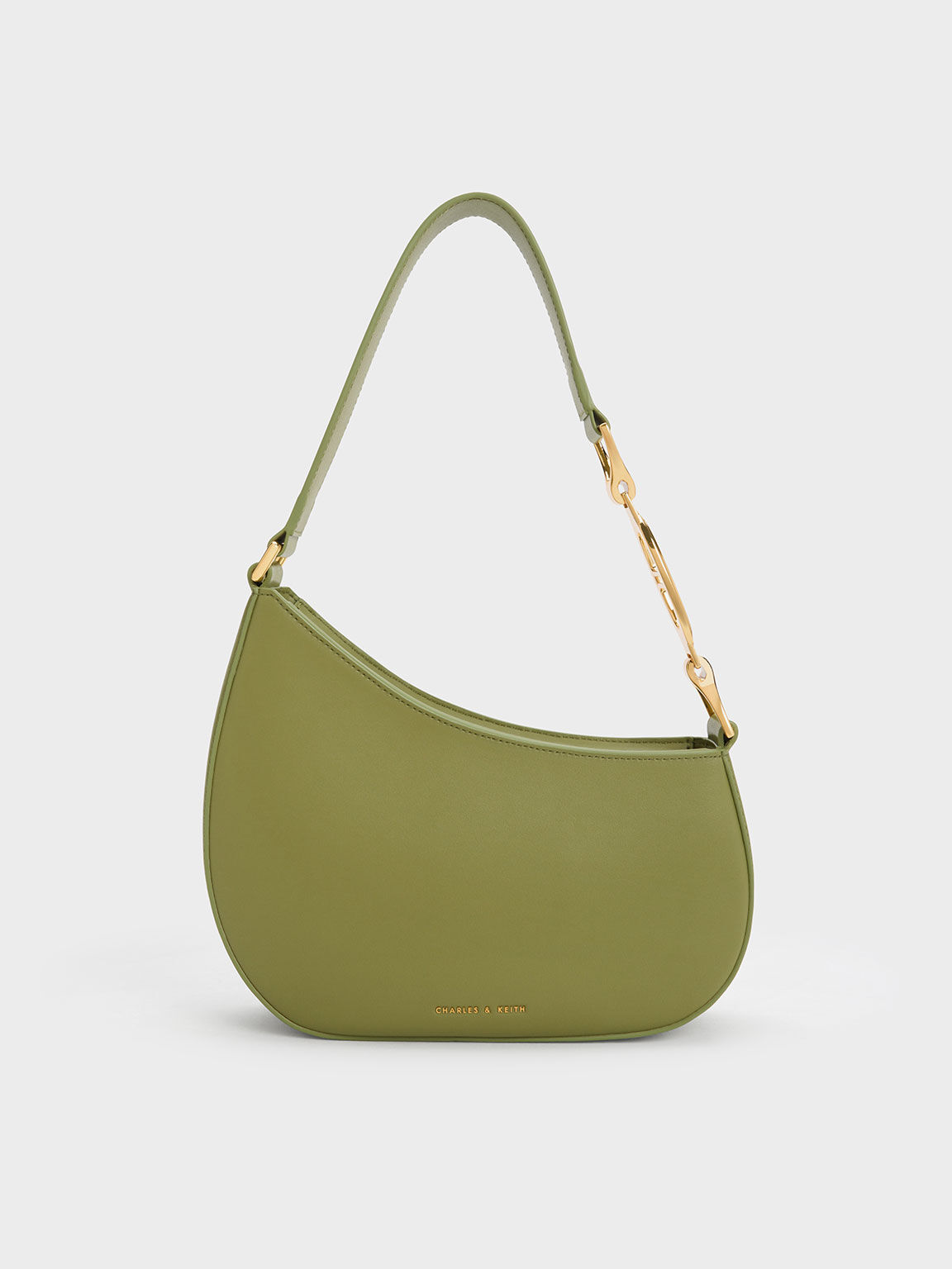 Charles and keith olive green bag shop