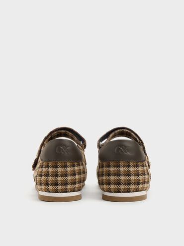 Jace Leather Checkered Mary Jane Sneakers, Multi, hi-res