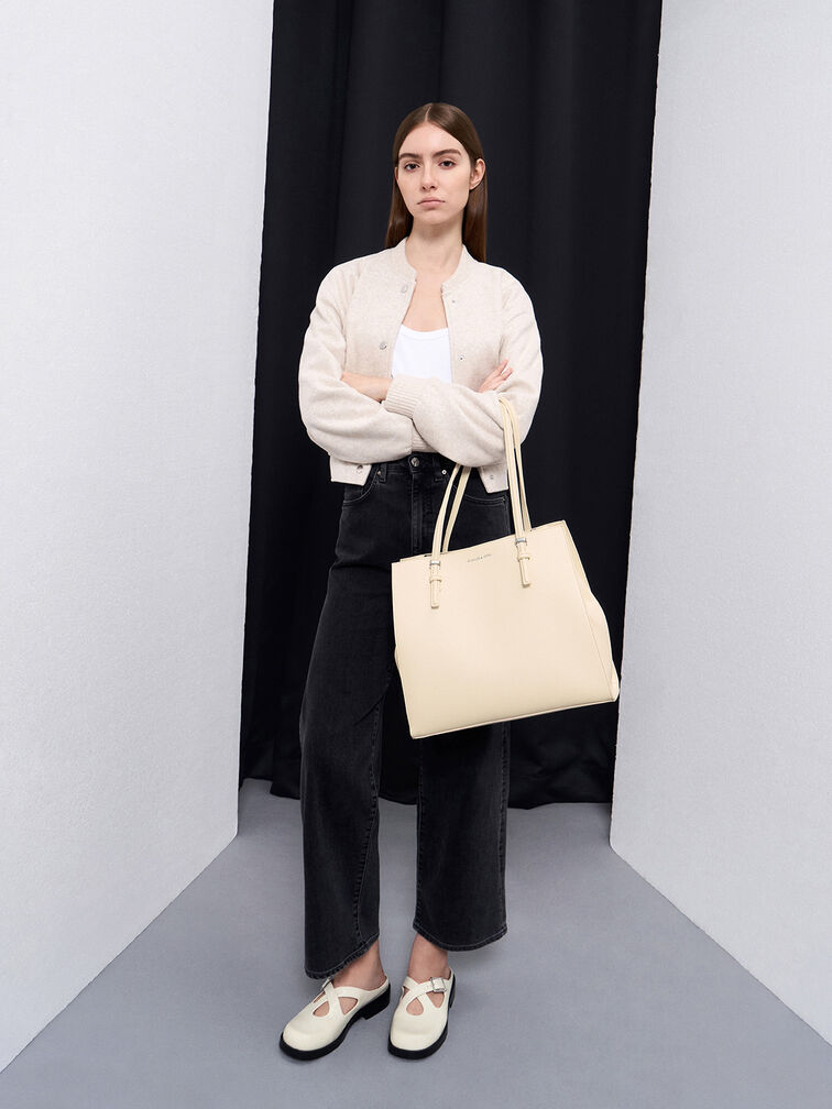 Sansa Tote Bag, Beige, hi-res
