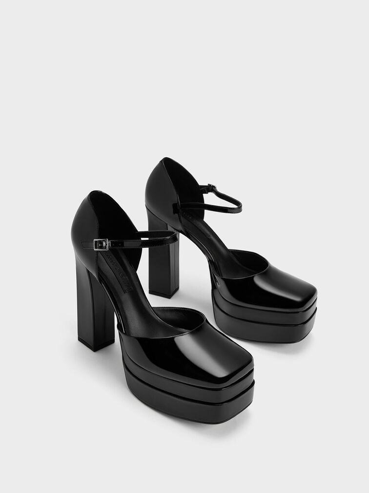 Patent Platform D'Orsay Pumps, , hi-res