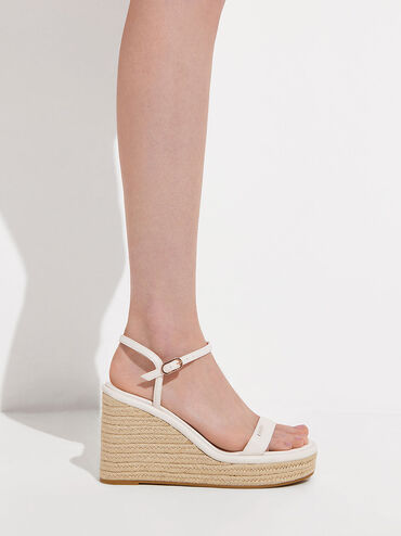Espadrille Wedges, สีชอล์ค, hi-res