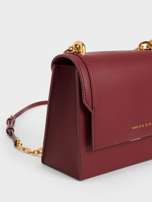 Front Flap Chain Handle Bag, , hi-res