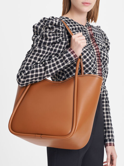 Tubular Slouchy Tote Bag, , hi-res