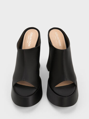 Delphine Recycled Polyester Platform Mules, , hi-res