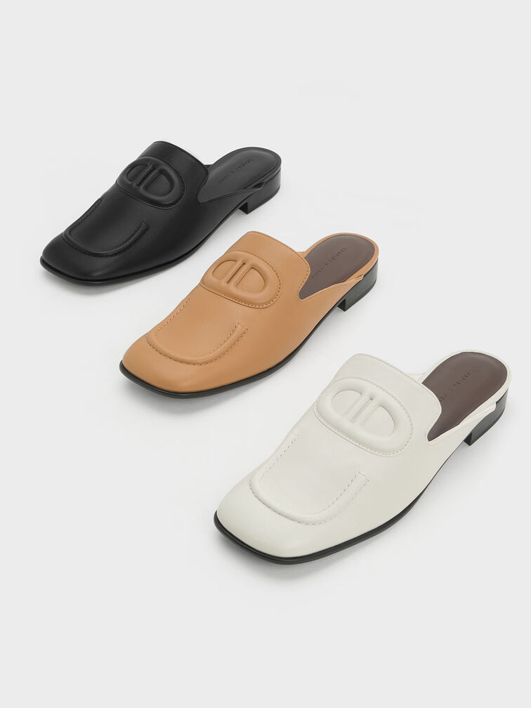 Oval Stitch-Trim Slip-On Flats, , hi-res