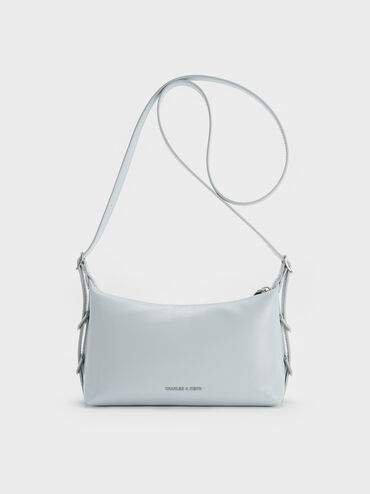 Mini Bryna Belted Hobo Bag, Sea Salt Blue, hi-res