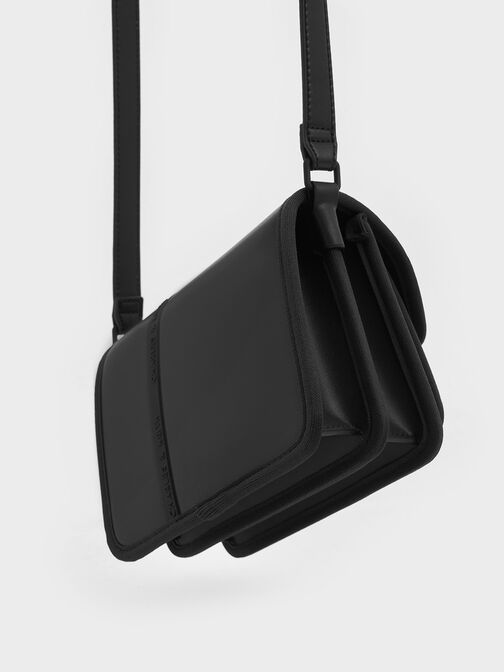 Avenue Contrast-Trim Crossbody Bag, , hi-res