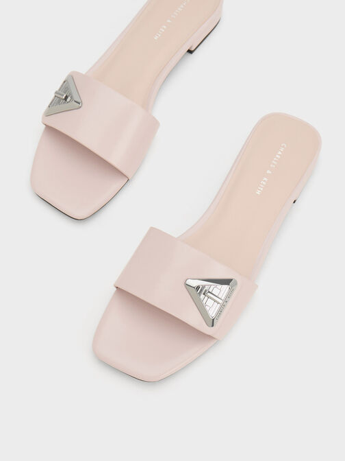 Trice Metallic Accent Slide Sandals, สีนู้ด, hi-res