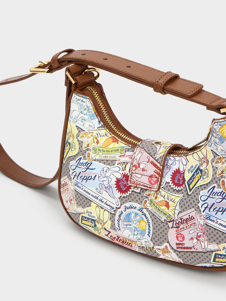 Judy Hopps Printed Belted Bag, สีมัลติ, hi-res