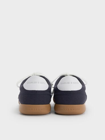 Louise Contrast-Trim Sneakers, Dark Blue, hi-res