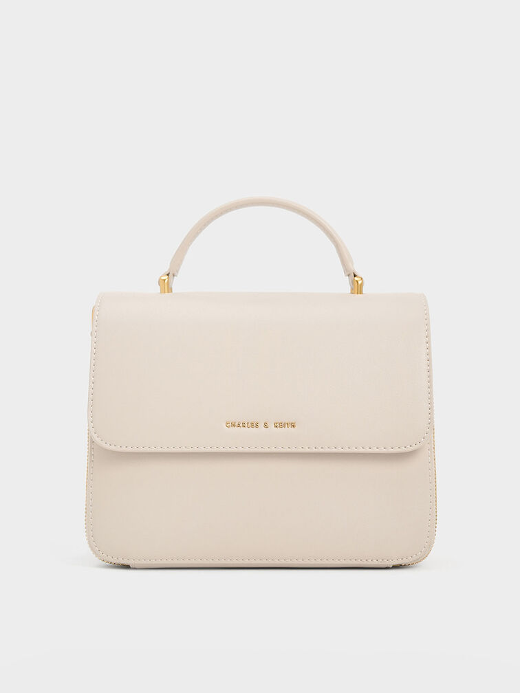 กระเป๋าถือ Ivory Front Flap Top Handle Bag CHARLES & KEITH TH