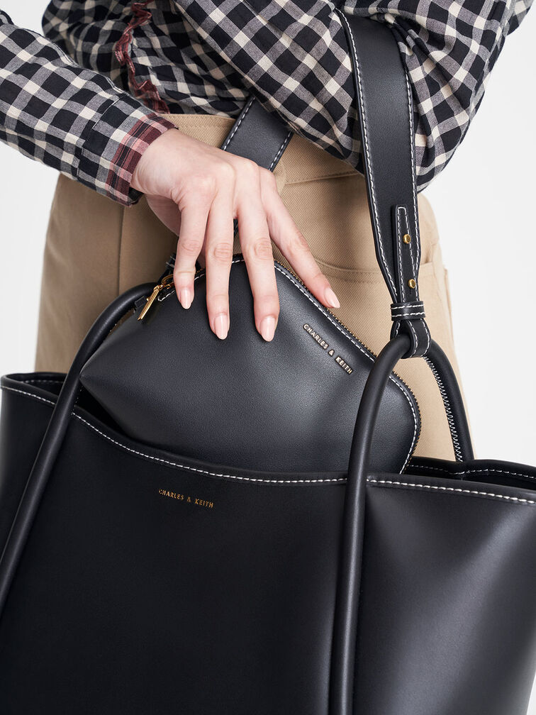 Tubular Slouchy Tote Bag, , hi-res