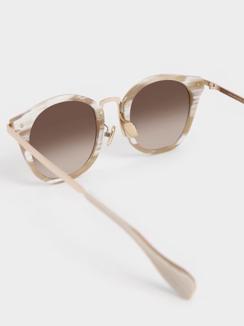 Recycled Acetate Cat-Eye Sunglasses, , hi-res
